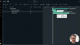 Agregando fases, tareas y detalles en el diagrama de Gantt