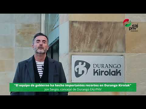 Declaraciones de Jon Sergio sobre la situación de  Durango Kirolak