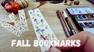 Making Autumn Bookmarks Inspired by Nature! 🍂 Easy DIY Craft Tutorial