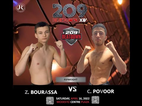 Z. BOURASSA VS C. POVOOR - 209BEATDOWN XIV - APRIL 16, 2022