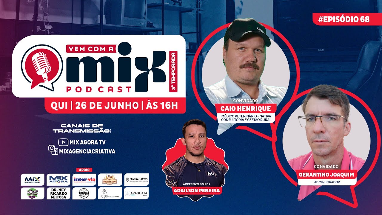 Vem com a MIX PODCAST - Gerantino e Caio - #68