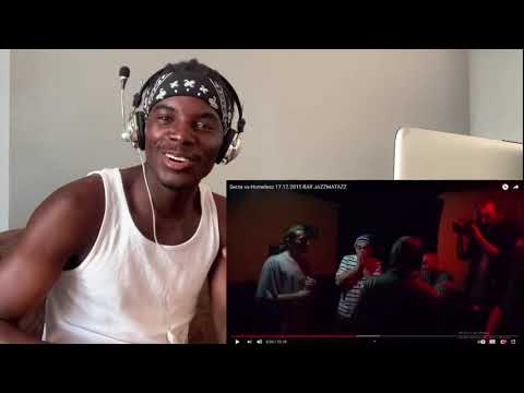 Angolan guy react Bulgarian Rap Battle: SECTA vs HOMELESZ