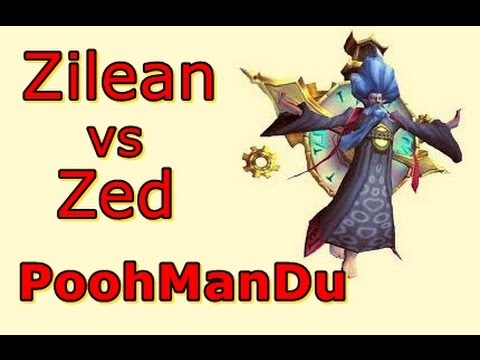 LOL Pro - PoohManDu Zilean vs Zed - Korea SoloQ - Highlights