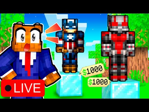 JeromeASF - Bidding On The STRONGEST Suits In Minecraft Super Hero Auction
