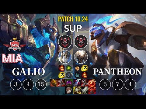 APK Mia Galio vs Pantheon Sup - KR Patch 10.24