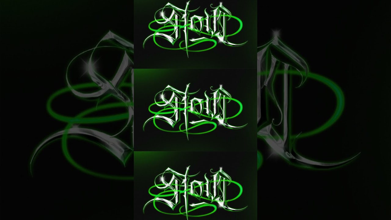 Chrome Gothic Text Effect - Dark Metallic PSD Template Graphic Download