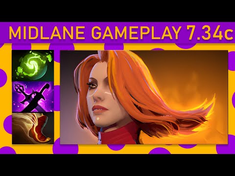 🌟Lina 25+ Kills! Mid Gameplay - Dota 2 Top MMR