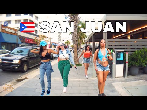🇵🇷 SAN JUAN CONDADO DISTRICT PUERTO RICO WALKING TOUR 4K