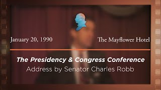 Click to play: Opening Address by Senator Charles Robb [Archive Collection]