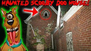 HAUNTED SCOOBY DOO HOUSE 24 HOUR OVERNIGHT CHALLENGE TRAP DOOR FOUND AND A GHOST MADE AN APPEARANCE