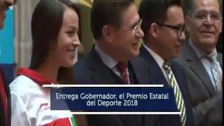ENTREGÓ EL GOBERNADOR JOSÉ ROSAS AISPURO TORRES, EL PREMIO ESTATAL DEL DEPORTE 2018.