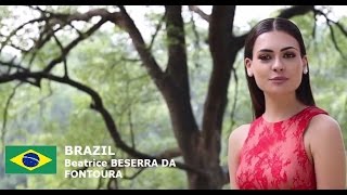 Beatrice Fontoura Contestant from Brazil for Miss World 2016 Introduction