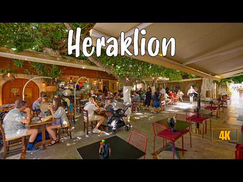 Heraklion Crete, Exploring & Strolling through Heraklion capital city of Crete/Kreta Greece