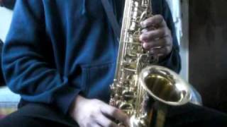 Tutorial de Saxofon Cumbia La Sabrosita Los Reyes Locos parte 1/2