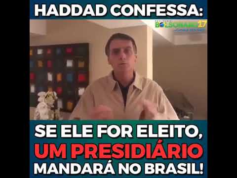 Bomba!!! Haddad confessa, que se for eleito, um presidiário mandará no Brasil