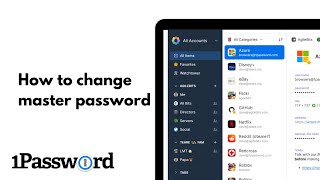 1Password: How To Change Master Password Tutorial 2024