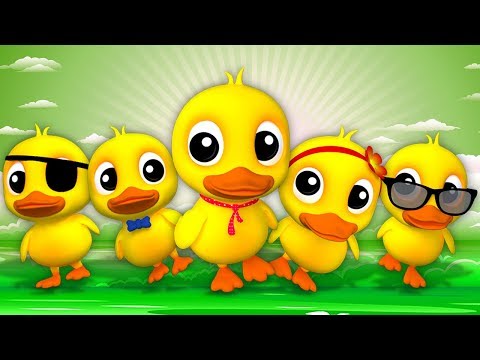 , title : '五个小 鸭子 | 为孩子们押韵 | 儿童漫画和婴儿歌曲 | 诗为孩子们 | 鸭为孩子们的歌曲 | Five Little Ducks | Farmees China'