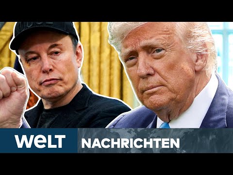 USA: Donald Trump und Elon Musk liefern sich Schlammschlacht um "big beautiful bill" | WELT STREAM