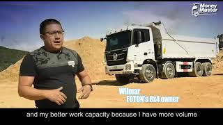 video of Auman GTL Heavy-Duty Truck 8X4 80T Box Dump Truck/slag truck/miner's truck For Peru