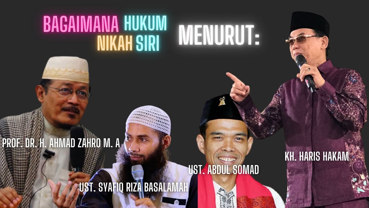 Bagaimana Hukum Nikah Siri Menurut Para Ustadz?