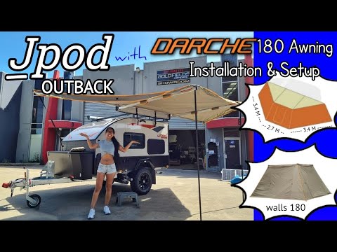 Jayco Jpod Outback Darche Eclipse 180 installation & Setup. PERFECT!  Where did the Bushranger GO?