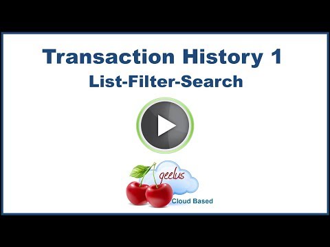 3rd YouTube video about how can you filter the list of transactions