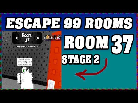 ROOM 37 STAGE 2 ESCAPE 99 ROOMS Roblox Walkthrough [Full Guide English] 🗝️