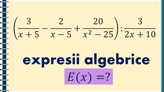 Rapoarte algebrice (expresii algebrice)