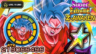 100% SUPER EZA AGL SSBKK GOKU LEVEL 10 LINKS SHOWCASE!! Dragon Ball Z Dokkan Battle