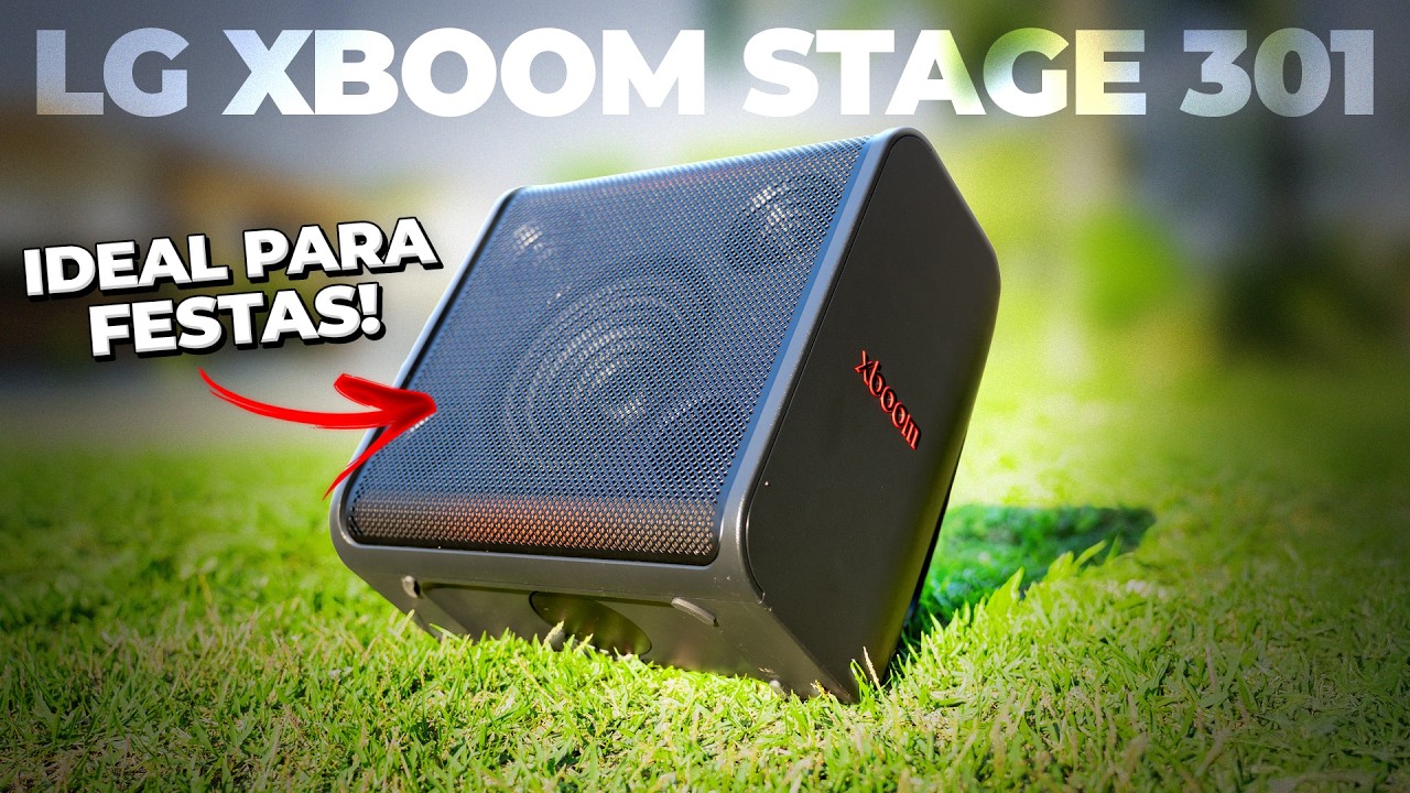 Miniatura da avaliação em vídeo de Caixa de Som Bluetooth LG Xboom Stage301 by will.i.am