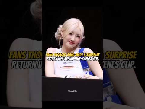 Fans thought Rami made a surprise return in a behind-the-scenes clip. #kpop #rami #shorts