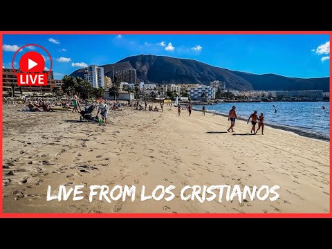 🔴LIVE: The CALM before the STORM in Tenerife 👀 Los Cristianos Beach & More! ☀️