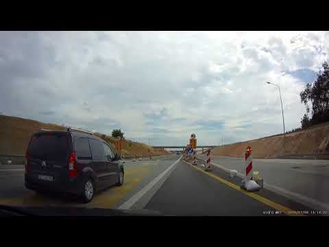 Zajechanie drogi - A1 Węzeł Tuszyn