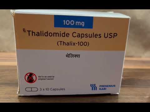 Thalix 100 thalidomide capsules, packaging type: strips