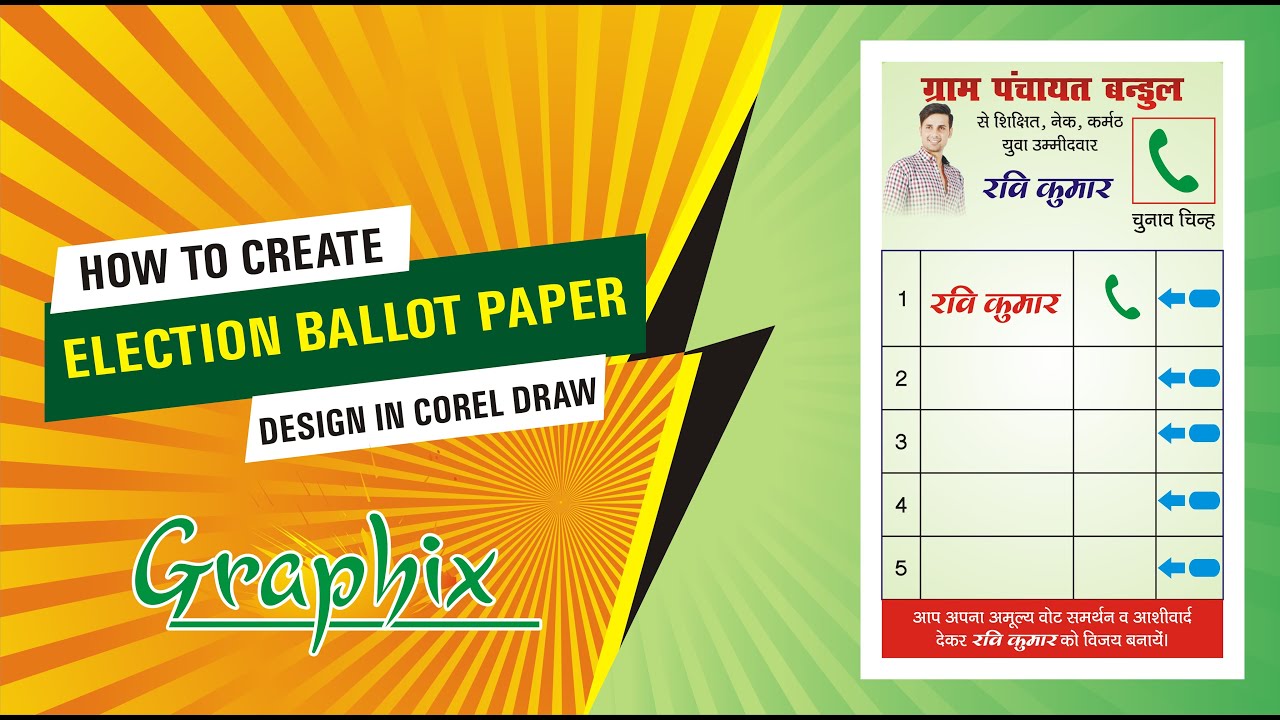#6 ELECTION BALLOT PAPER DESIGN, BALLOT PAPER DESIGN