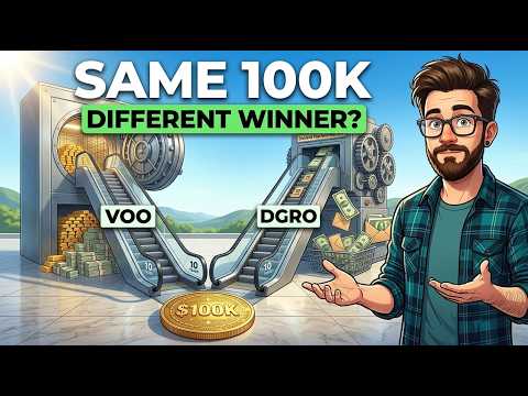 $100K in VOO vs DGRO: The 10-Year Math Nobody Runs