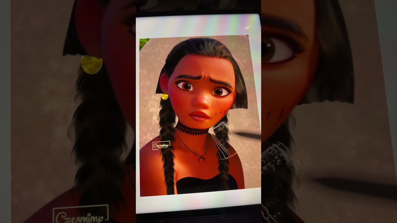 Glowup Moana #disney #artedigital #digitalart #art #moana #shorts #teamzita