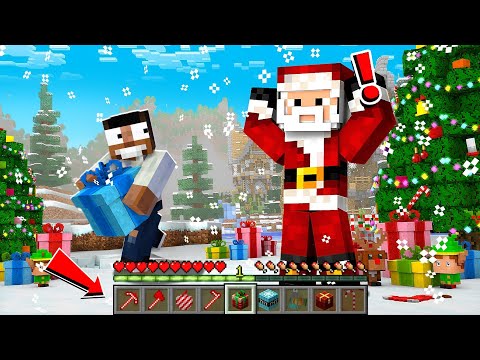 Stealing Santa's Gifts in Minecraft