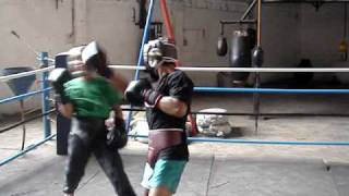 Jessie albaracin vs Brix 'Bomb Rey' at Dacer Stable in Davao City.