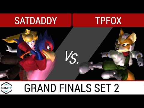SDSU Biweekly 49 - satdaddy (Luigi/Peach/Falco) vs. TpFox (Fox) - Grand Finals Set 2 - Smash Melee