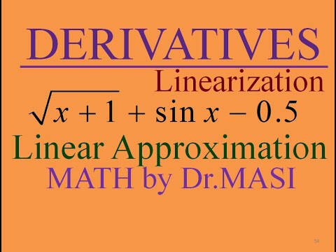 Linearizing sqrt(1+x)+sinx-0.5, Linear Approximation