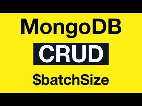 MongoDB CRUD Operations 17 batchSize