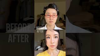 follow along 亚裔妆 tutorial inspired by a popular red note makeup trend! #makeuptransformation