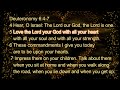 Deuteronomy 6:4 -7 Scripture song by Cecile