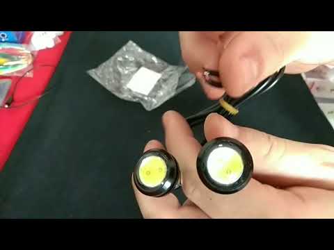 Auto 23mm Ultra-thin Waterproof Eagle Eye Light 12V