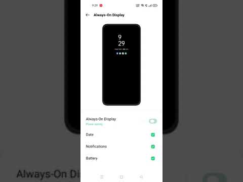 How to make always on screen display in Oppo f19 pro
