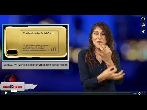 McDonald's "McGold Card" contest: Free food for life (ASL - 8.11.18)