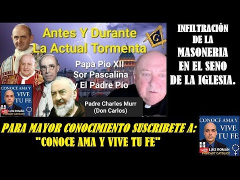 LUIS ROMAN CON PADRE CHARLES MURR Antes Y Durante La Tormenta En La Iglesia Pio XII Pascalina Y