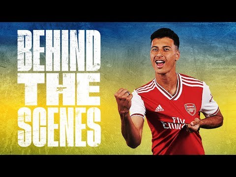 🇧🇷 Gabriel Martinelli's first day at Arsenal | Behind the scenes