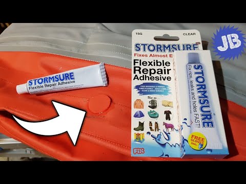 How to fix a puncture on an inflatable kayak - Using Stormsure Flexible Repair Adhesive